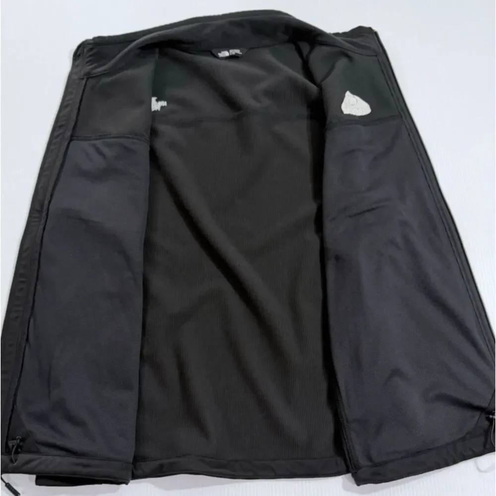 The North Face WindWall Vest Men's XL Black Full Zip Jacket tierpoint logo